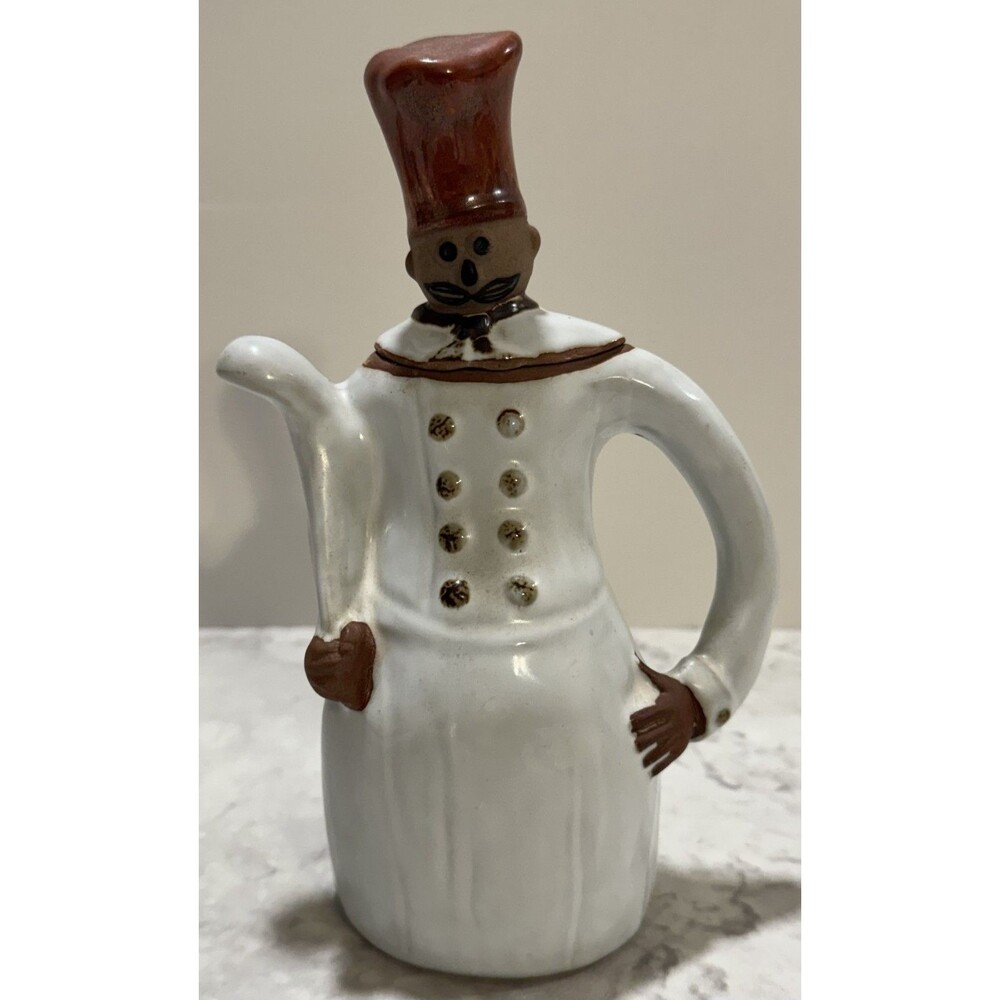 Vintage Takahashi San Francisco Le Chef Teapot Chef Holding Spoon